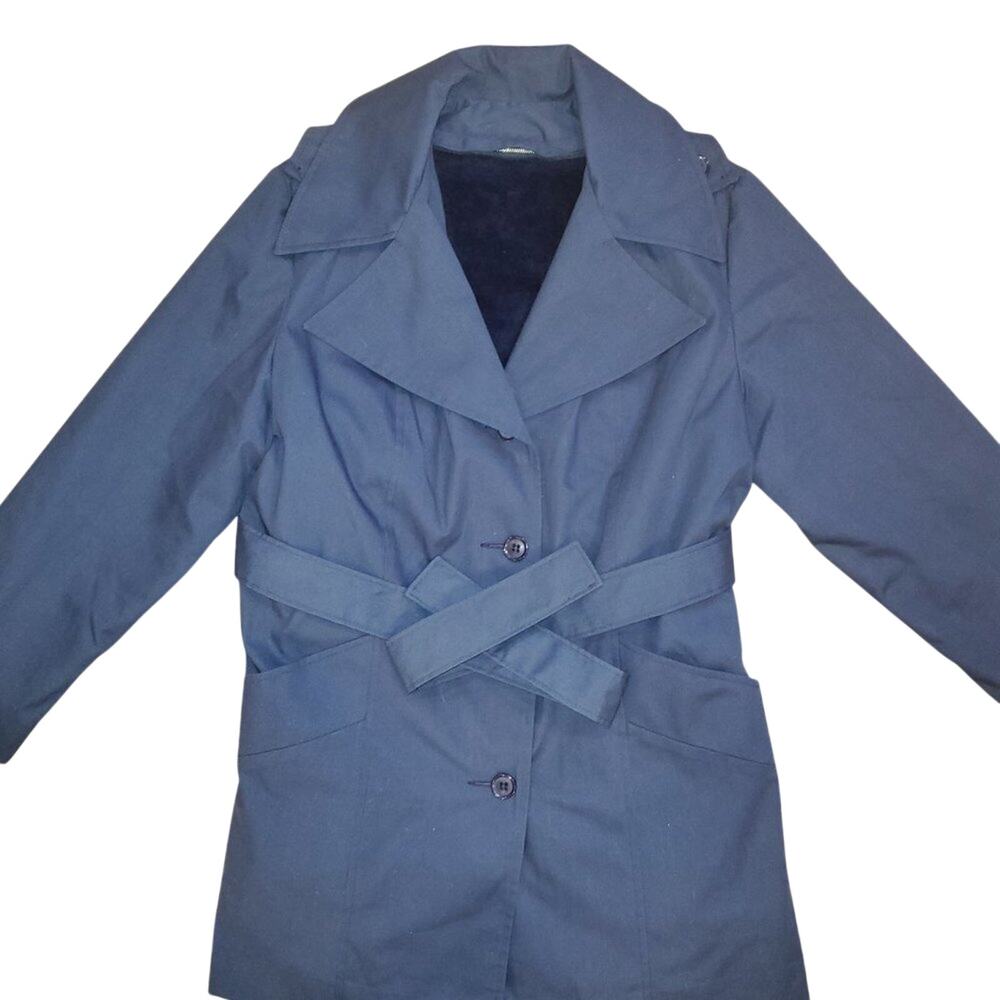 Vintage Sears Coat || Navy Blue || Sz S